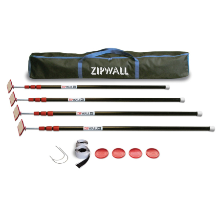 Zipwall Economy Pole Kit w/Bag