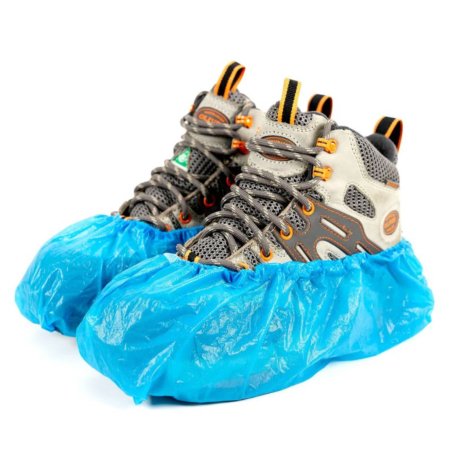 Blue Plastic Shoe Covers 60 PRS/CS
