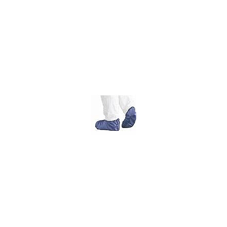 Blue disposable shoe covers w/ non-skid tread XL, 150/PRS
